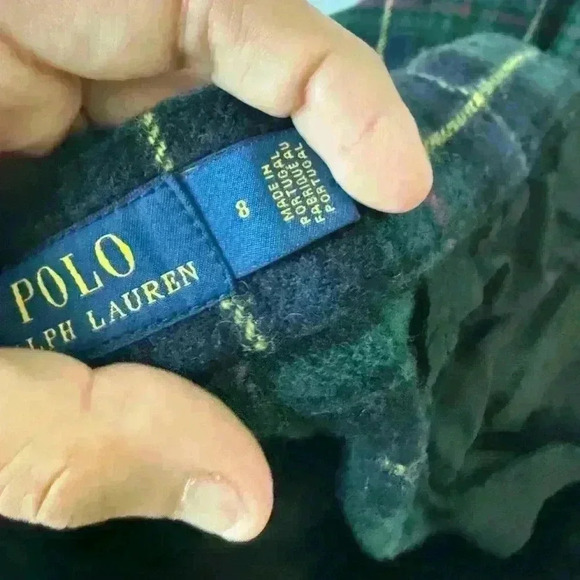 Plaid Wool Relaxed Straight Pant Polo Ralph Lauren size 8 Woman’s - Picture 13 of 15